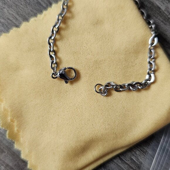 Silver Tone Stainless Steel Cylinder Floral Swirl Essential Oil Pendant Necklace - Picture 6 of 8